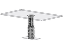 MANUAL SINGLE PILLAR TABLE