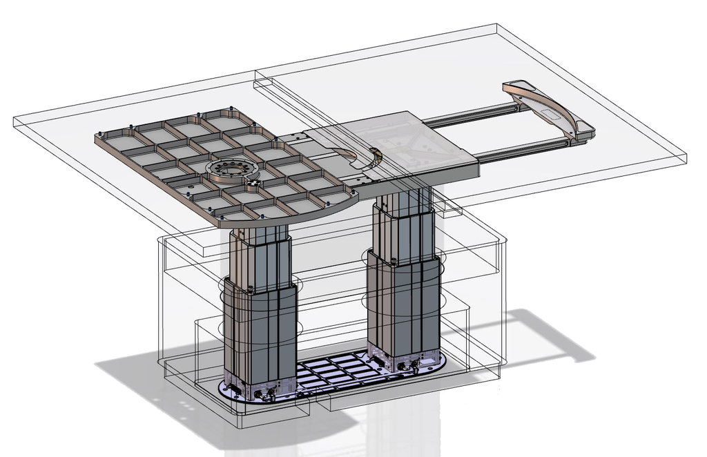 MANUAL SLIDING &amp; ROTATING TABLE TOP MECHANISM